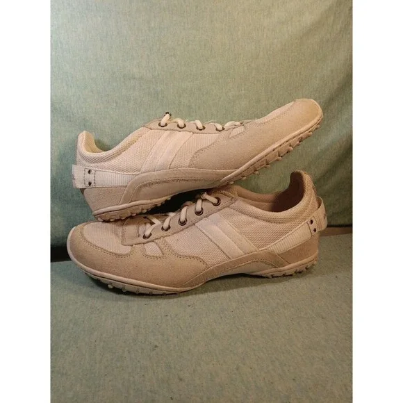 Vintage Diesel Futuro W Low top Y2K Shoes Size 8 White Suede - Picture 1 of 6